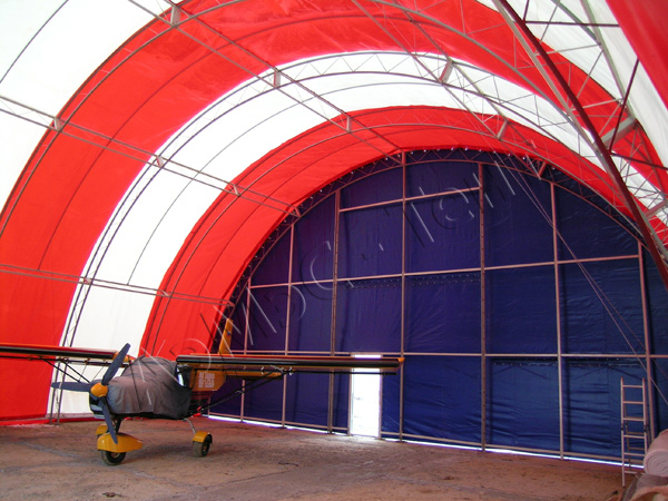 Ангар арочный Байконур 15x12.5х7,5м "СургутАвиа" г.Сургут