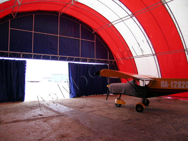 Ангар арочный Байконур 15x12.5х7,5м "СургутАвиа" г.Сургут