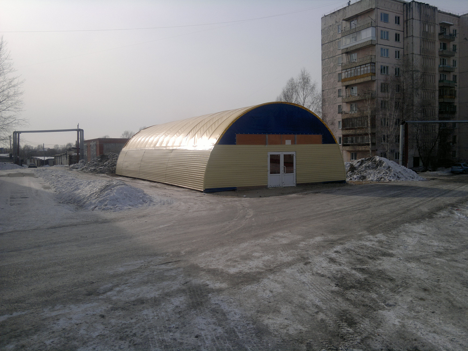Ангар арочный 9х9х4,5м, г. Томск